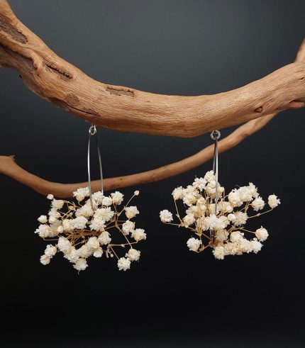 BOUCLES-OREILLES-OUVEA-GYPSOPHILE-IVOIRE-ACIER-INOXYDABLE-ARGENTE-min
