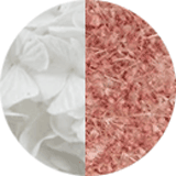 couleur boucles oreilles et accessoires fleurs éternelles hortensia blanc gypsophile rose litchi