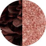 couleur boucles fleurs éternelles oreilles hortensia bordeaux gypsophile rose litchi