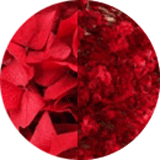 couleur boucles oreilles fleurs éternelles hortensia rouge gypsophile rouge